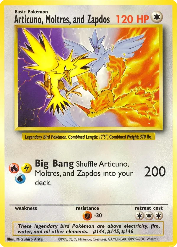 Articuno, Moltres, and Zapdos (Warner Bros. Promo)