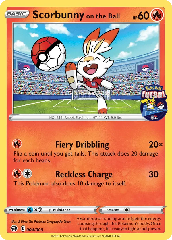 Scorbunny on the Ball (Pokemon Futsal)