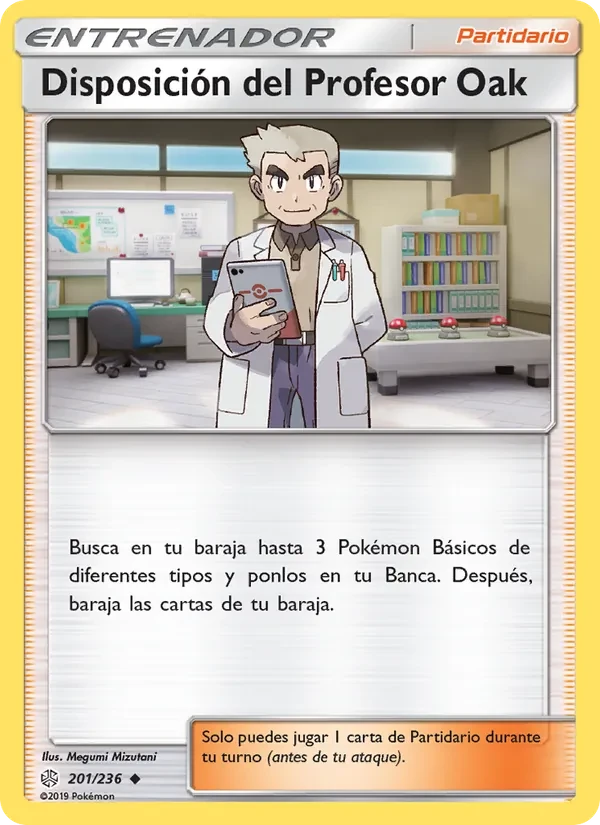 Disposición del Profesor Oak