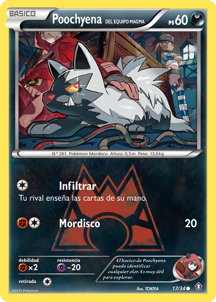Poochyena del Equipo Magma