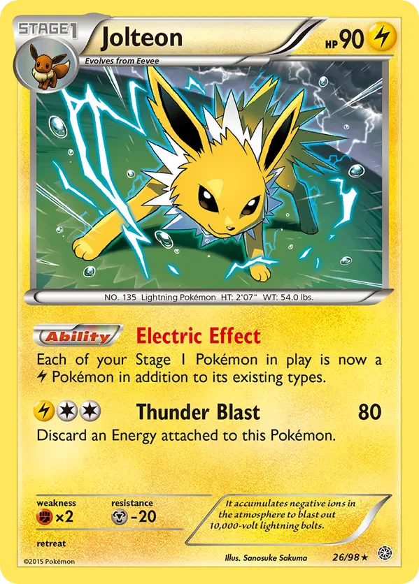Jolteon - 26/98 (Cosmos Holo)